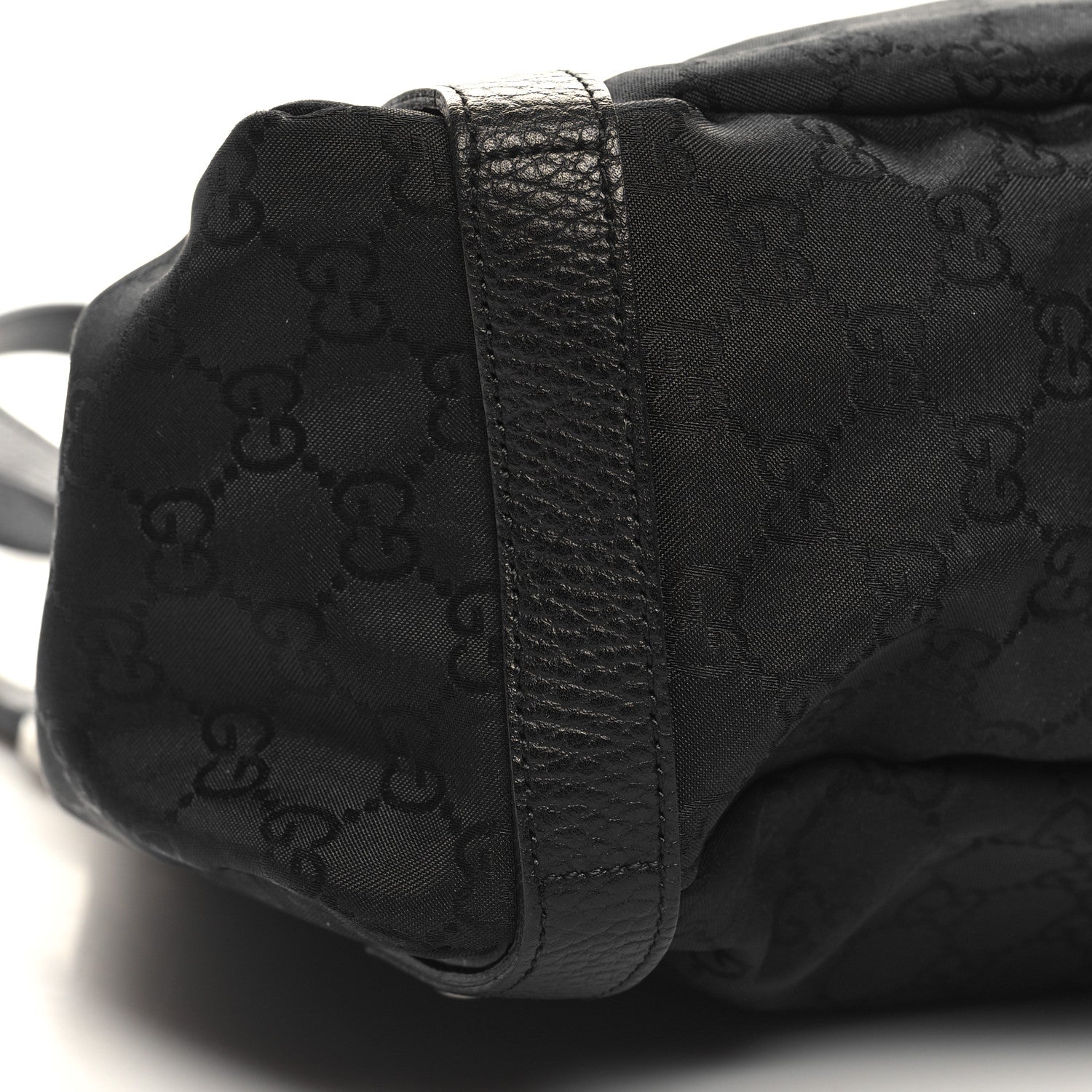Gucci Nylon Monogram Medium Abbey Shoulder Bag Black 9 of 10