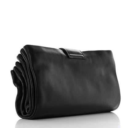 Chanel Lambskin Accordion Globe Clutch Black 2 of 12