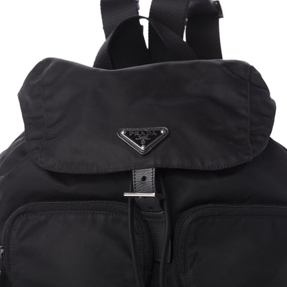 Prada Tessuto Nylon Saffiano Vela Backpack Black 9 of 9