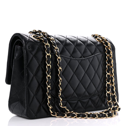 Chanel Lambskin Quilted Medium Double Flap Black 3 of 16