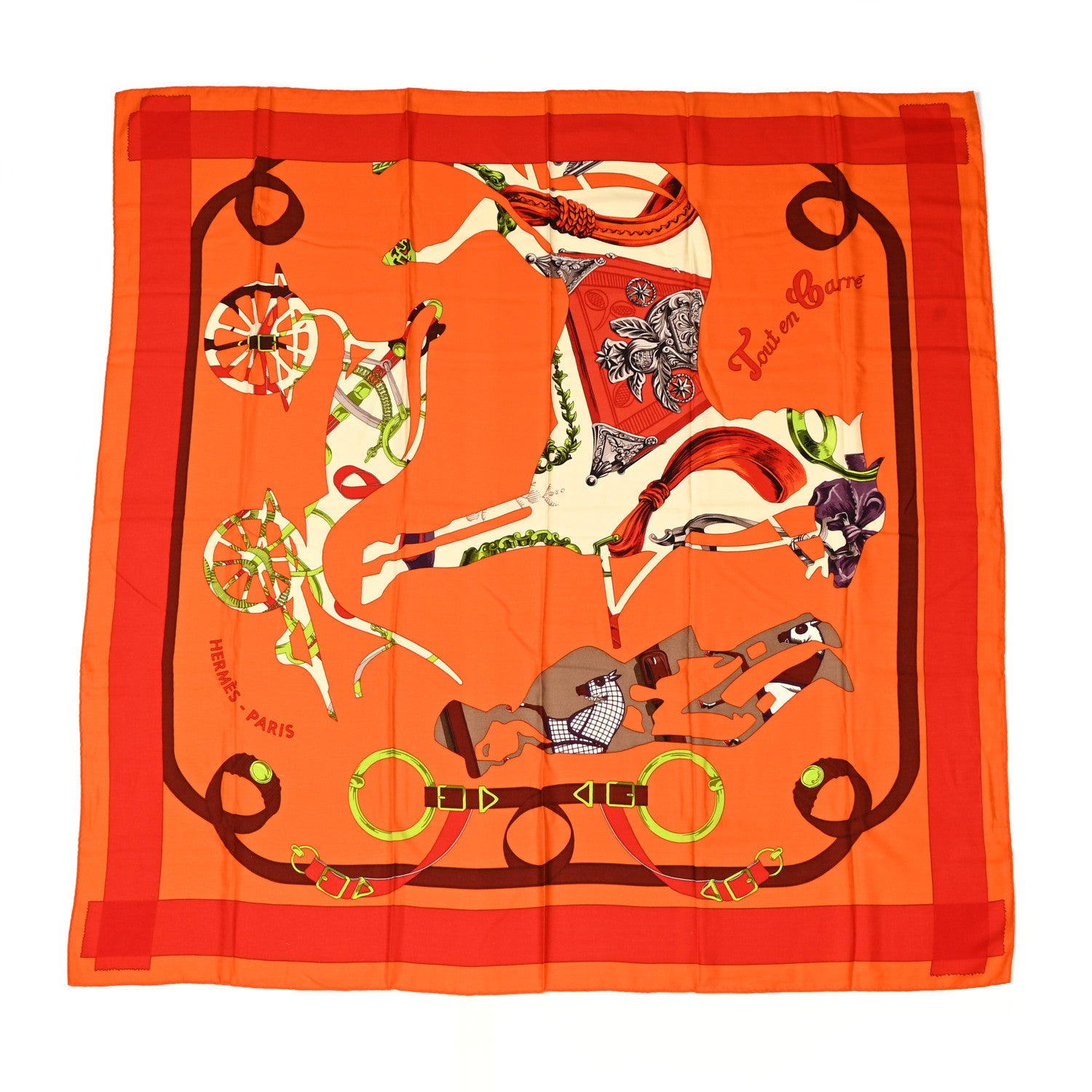 Hermes Cashmere Silk Tout En Carre Shawl 140 1 of 5