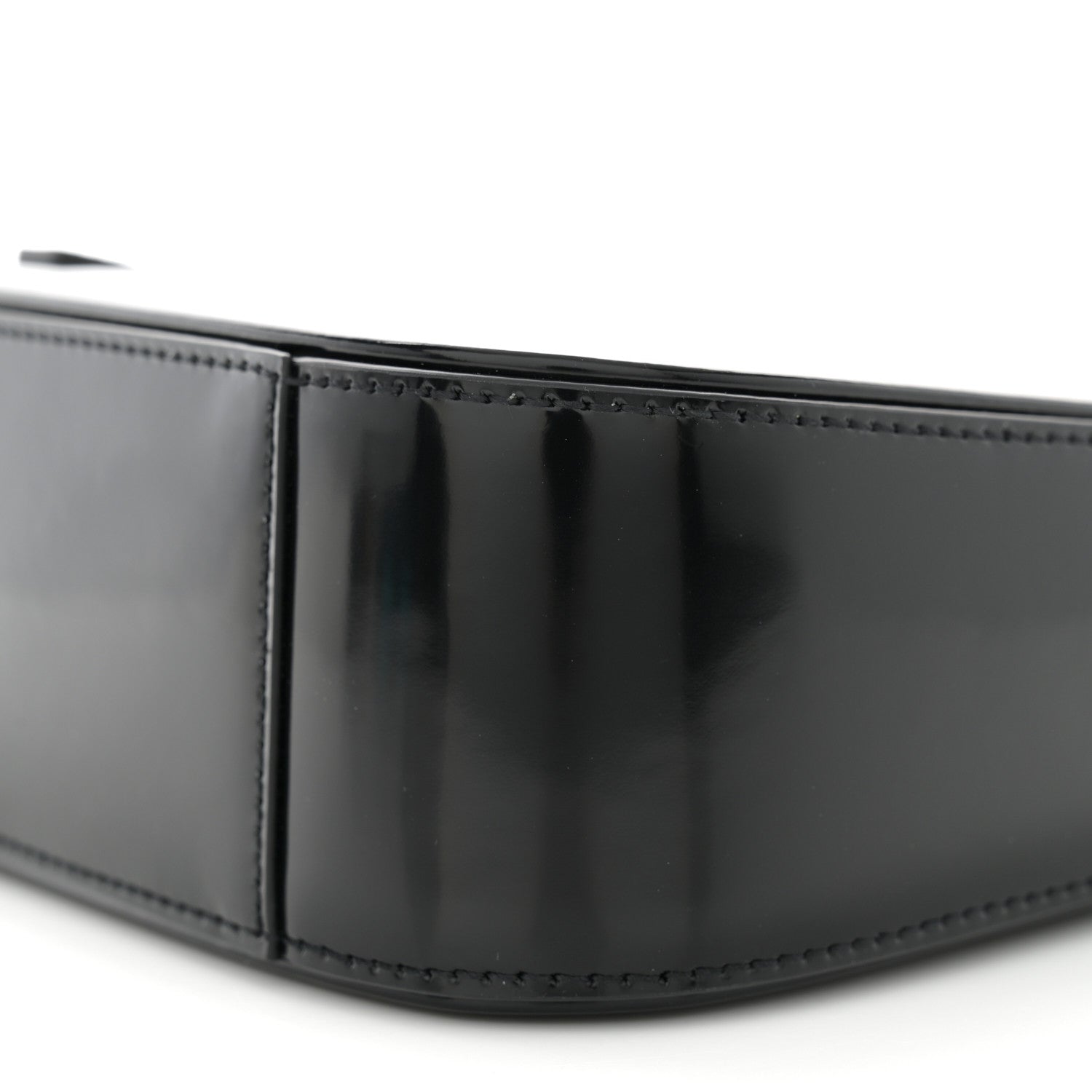 Saint Laurent Patent Le 5 A 7 Monochrome Hobo Black 9 of 11