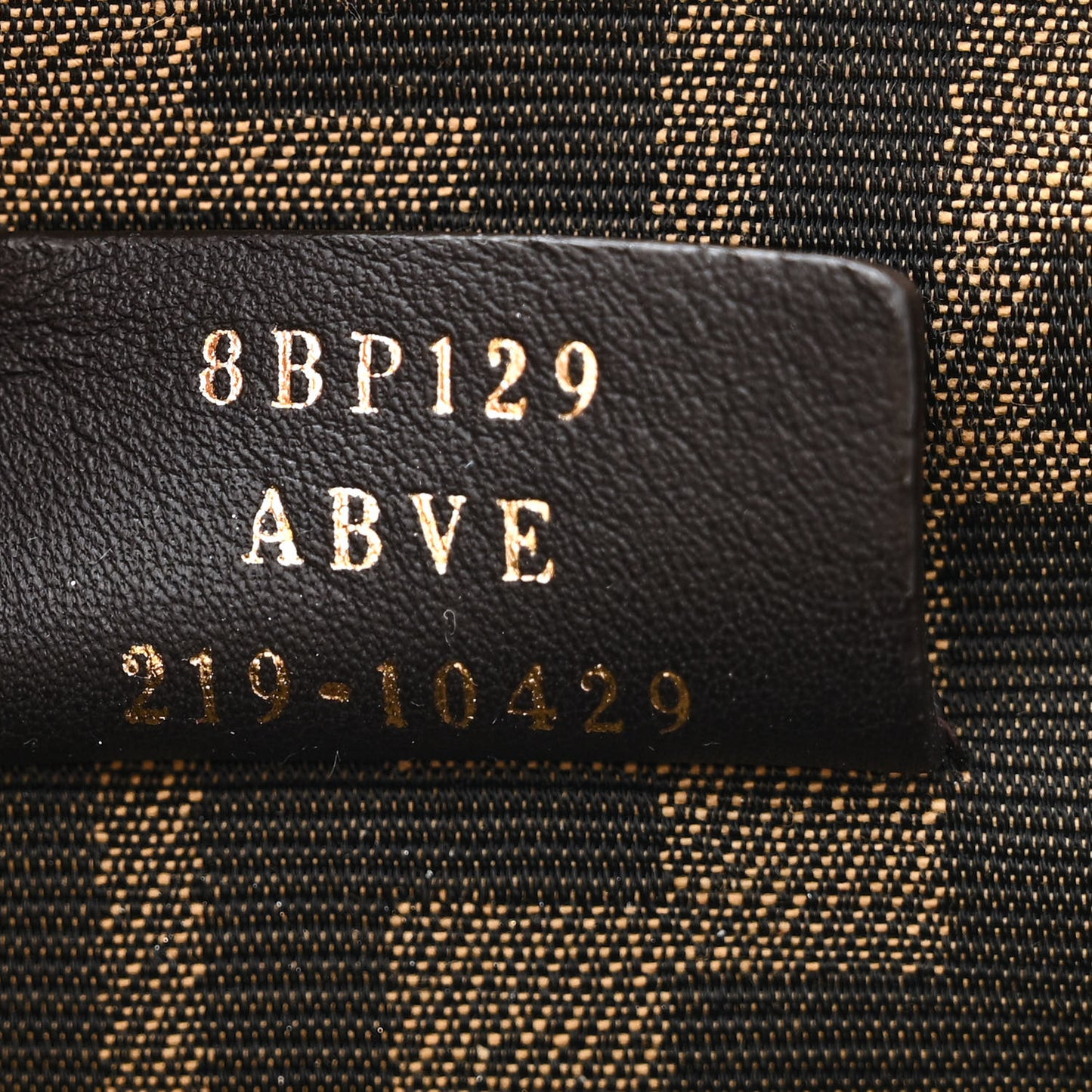 Shiny Nappa Small Fendi First Black