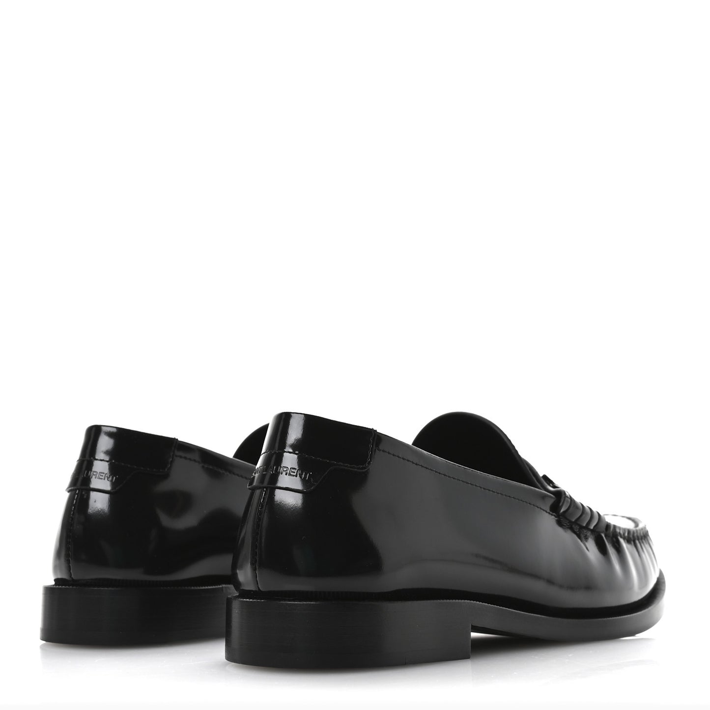 Calfskin Penny Loafers 38 Black