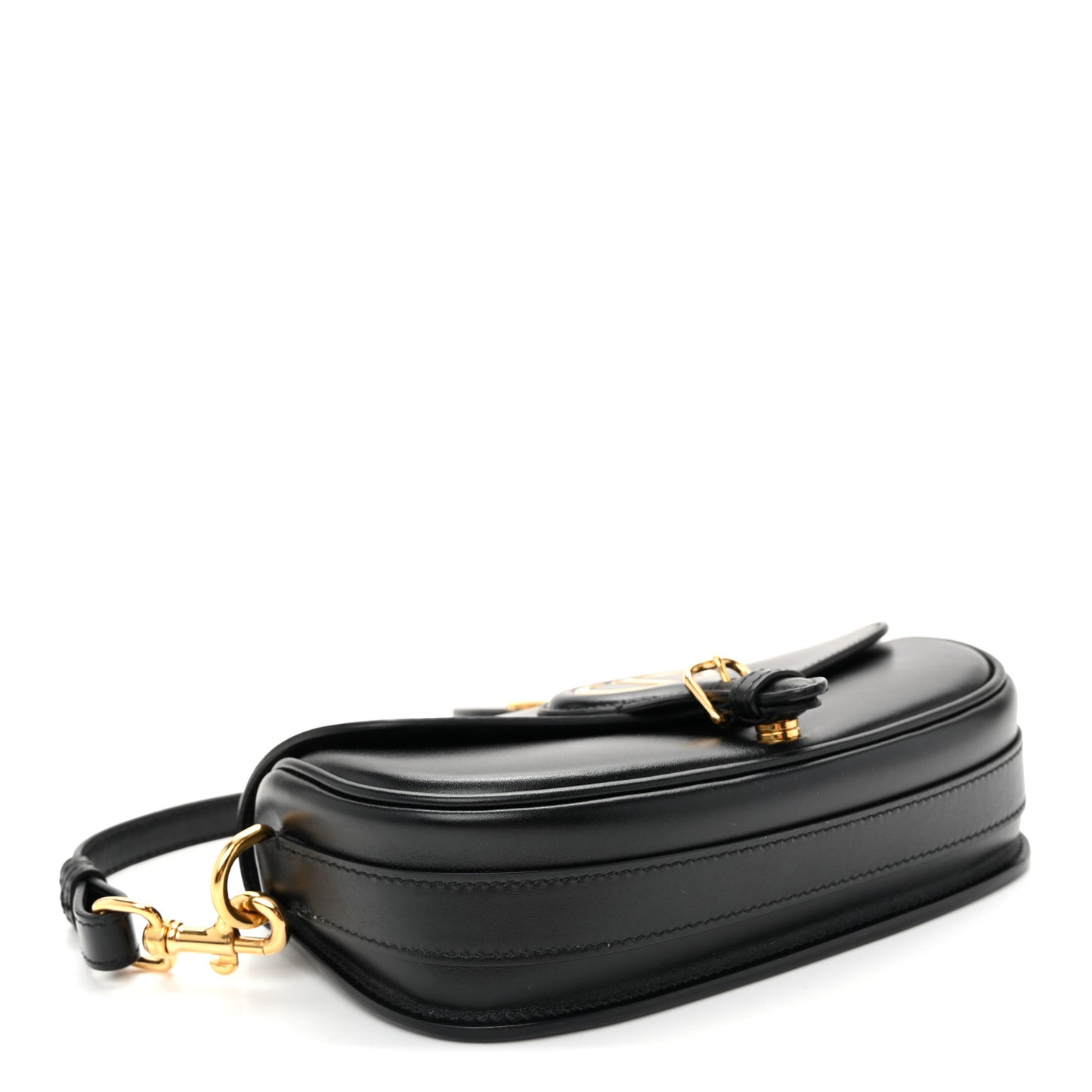 Box Calfskin East West Bobby Bag Black