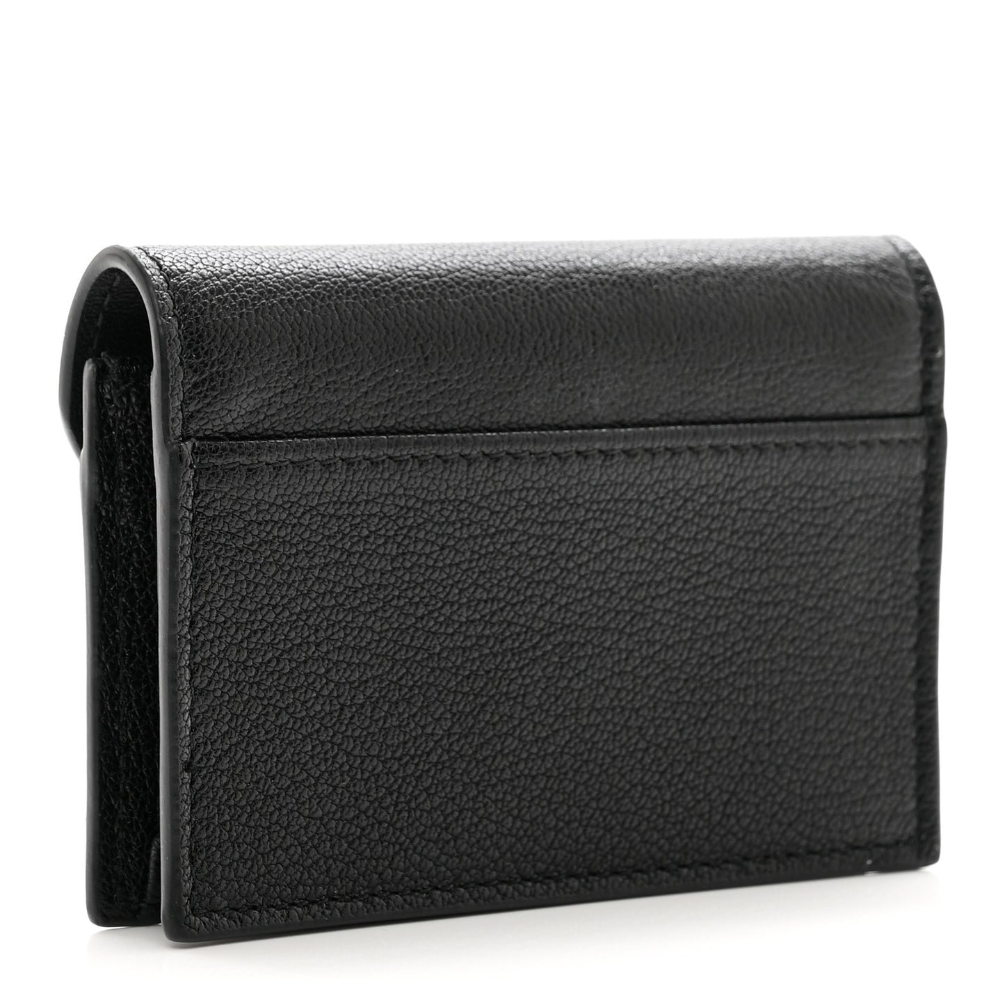 Goatskin Saddle Card Holder Black