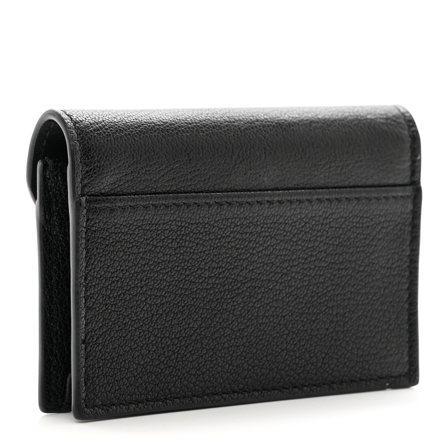 Christian Dior Goatskin Saddle Card Holder Black 3 of 7