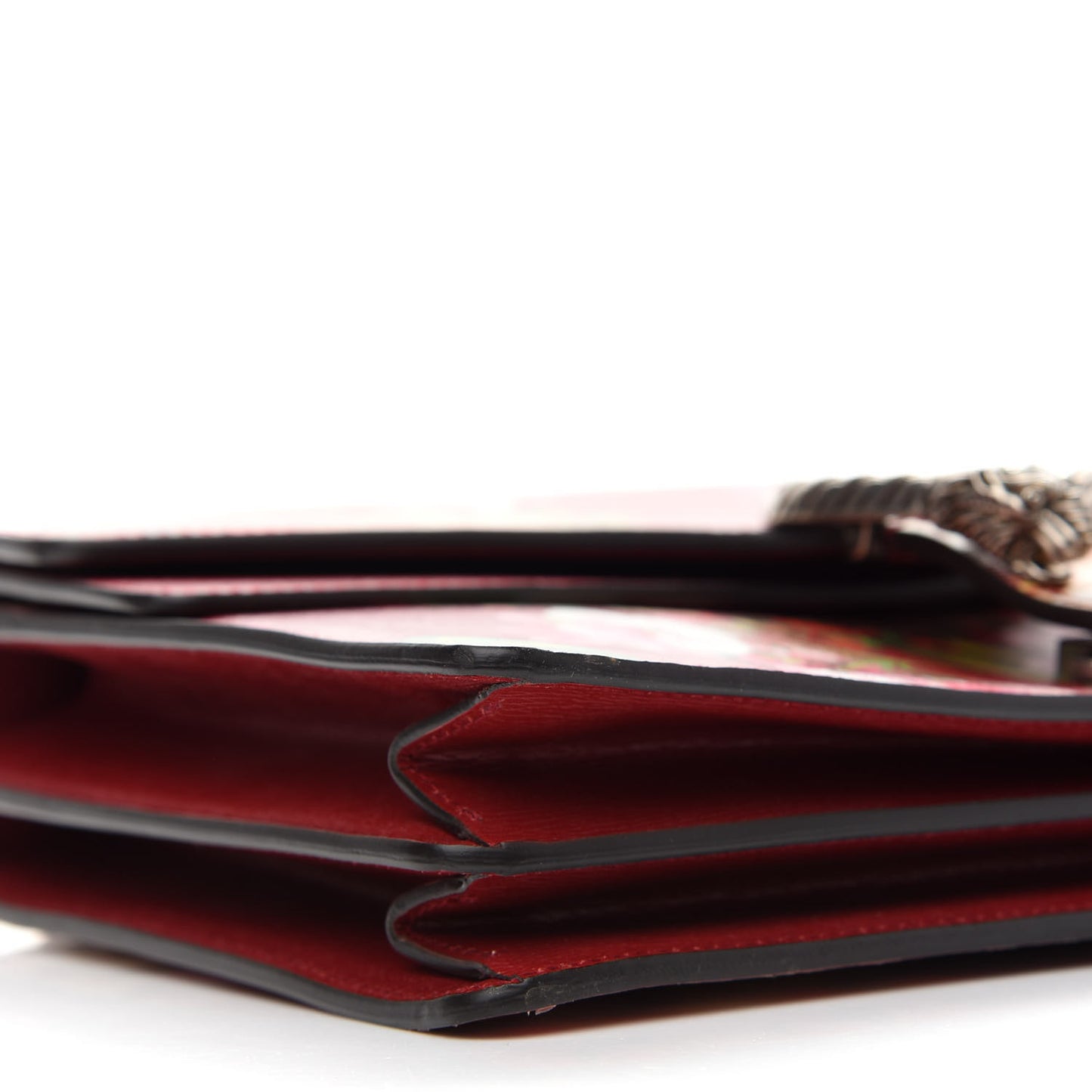 Calfskin Blooms Print Medium Dionysus Shoulder Bag Romantic Cherry Multicolor