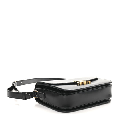 Celine Shiny Calfskin Medium Triomphe Black 4 of 9