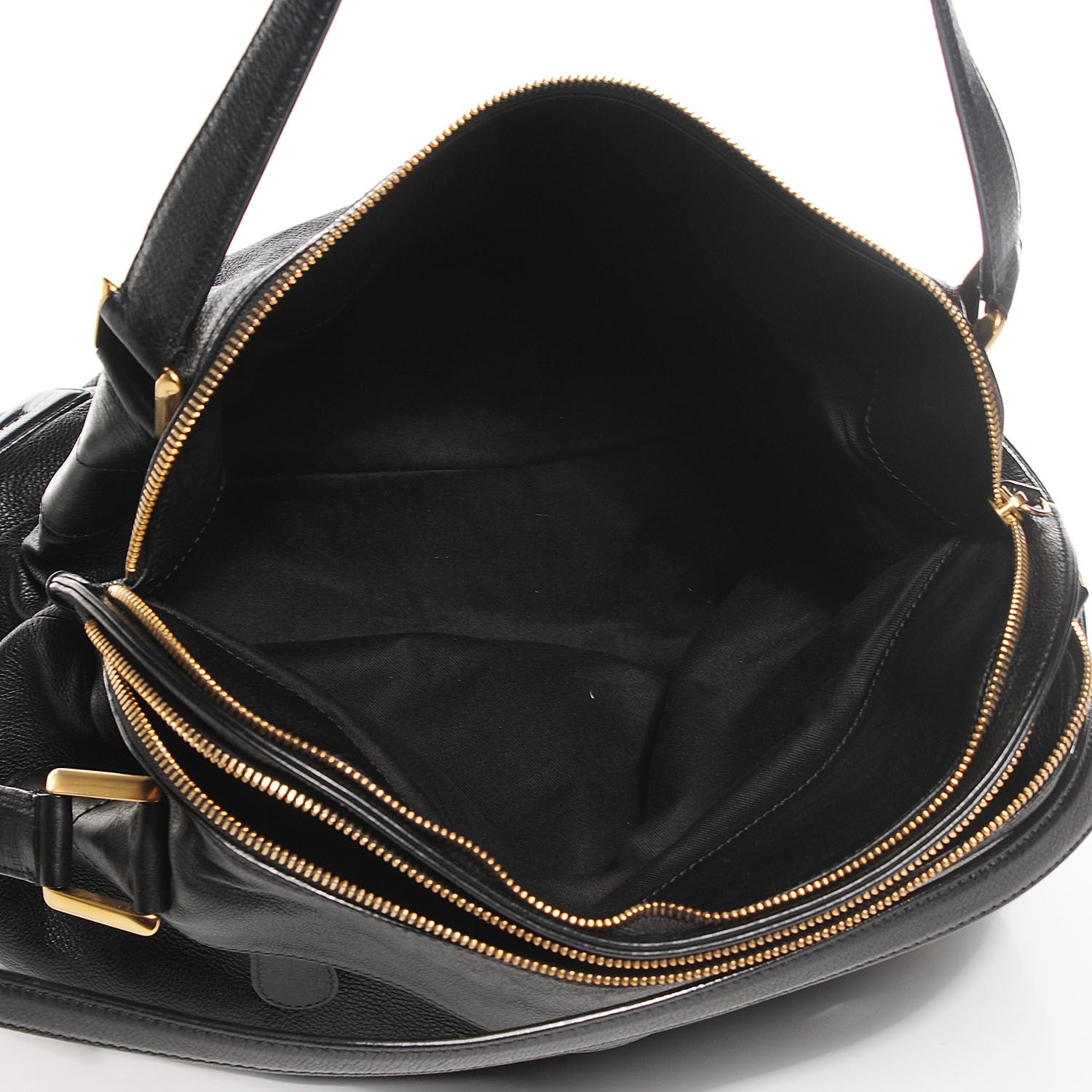 Chloe Calfskin Cary Zipped Shoulder Bag Black 5 of 10