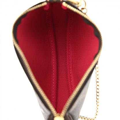 Louis Vuitton Monogram 2019 Christmas Animation Mini Courchevel Pochette Accessories Fuchsia 5 of 7