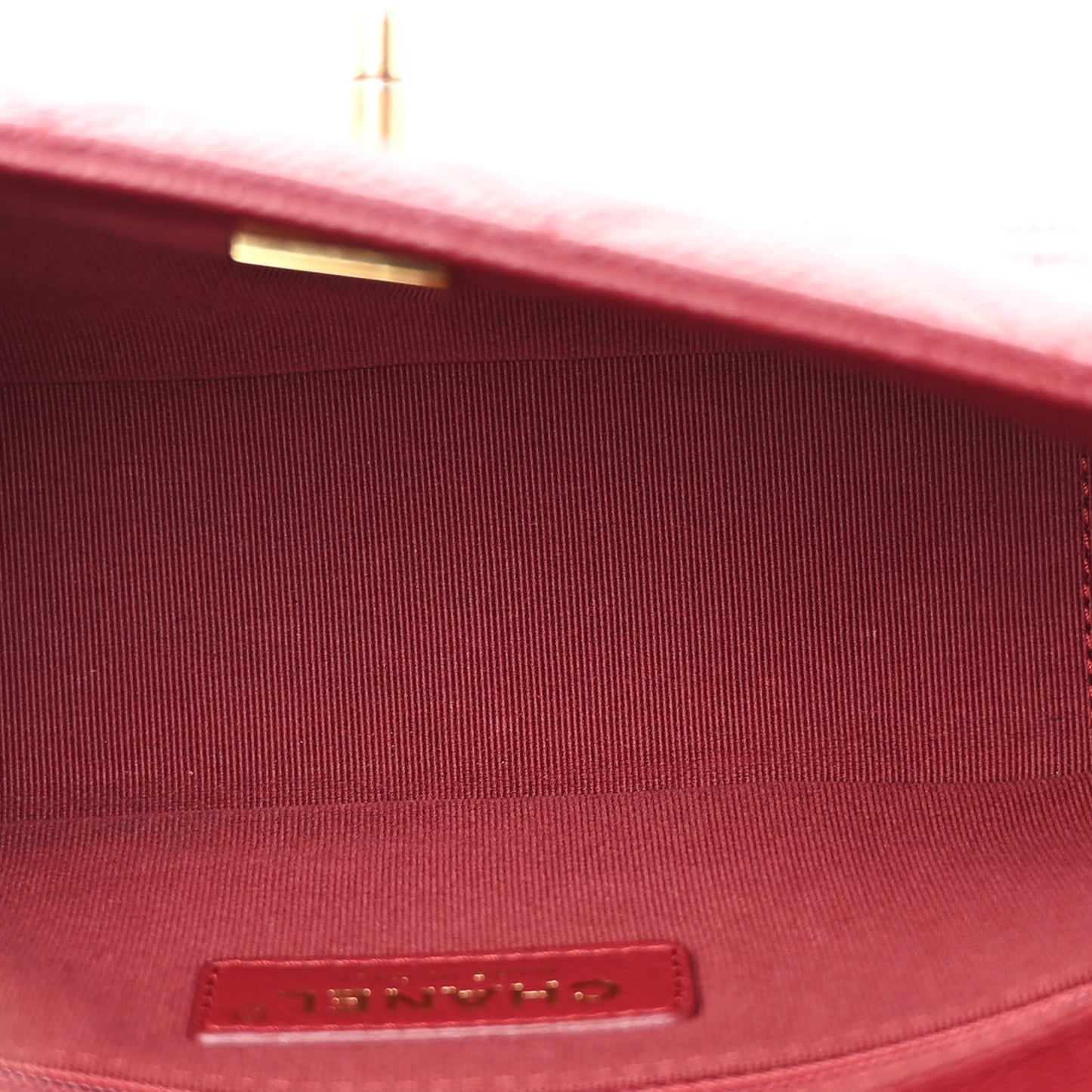 Caviar Quilted Chain Soul Flap Burgundy