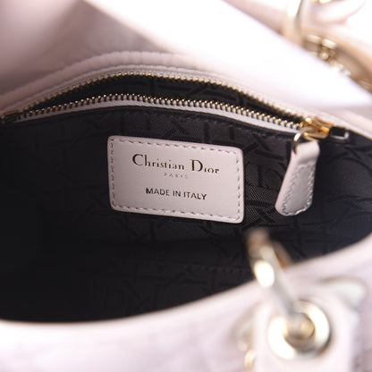 Christian Dior Lambskin Cannage Mini Lady Dior Rose Poudre 7 of 9