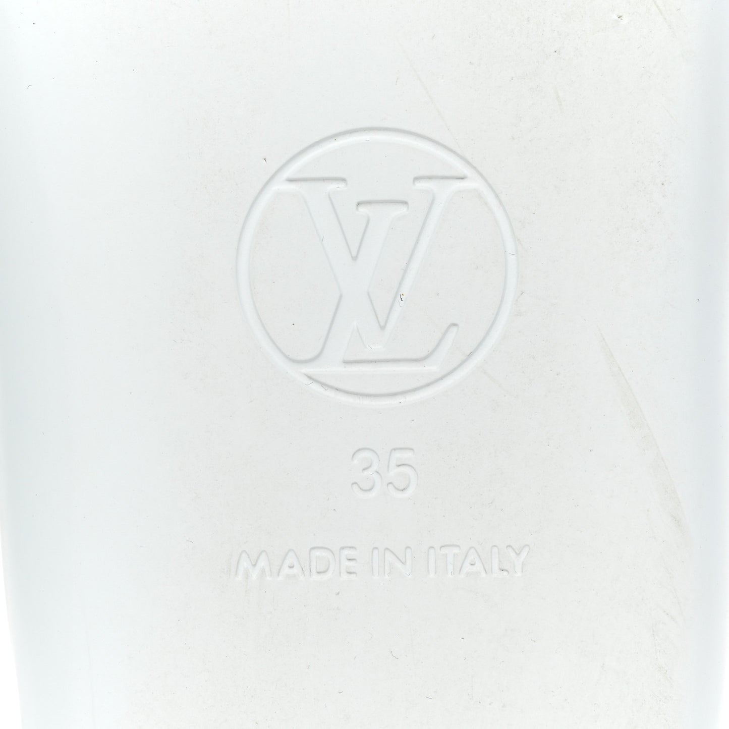 Monogram Sunbath Flat Mule Sandals 35 White