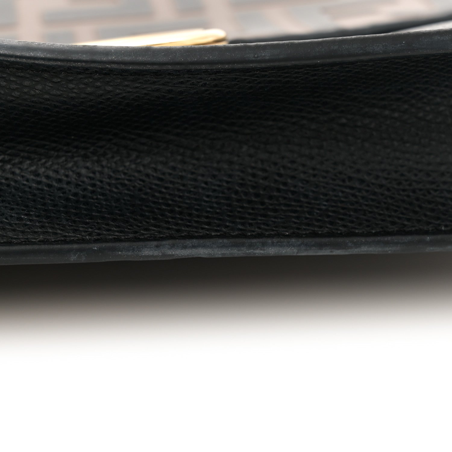 Fendi Vitello Cruise F is Fendi Bi-Color FF 1974 Embossed Medium Envelope Wallet On Chain Black Maya 10 of 11