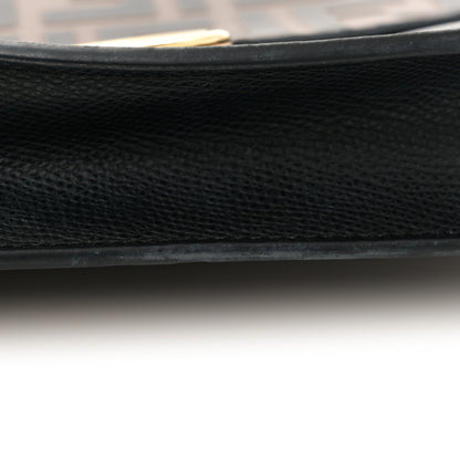 Fendi Vitello Cruise F is Fendi Bi-Color FF 1974 Embossed Medium Envelope Wallet On Chain Black Maya 10 of 11