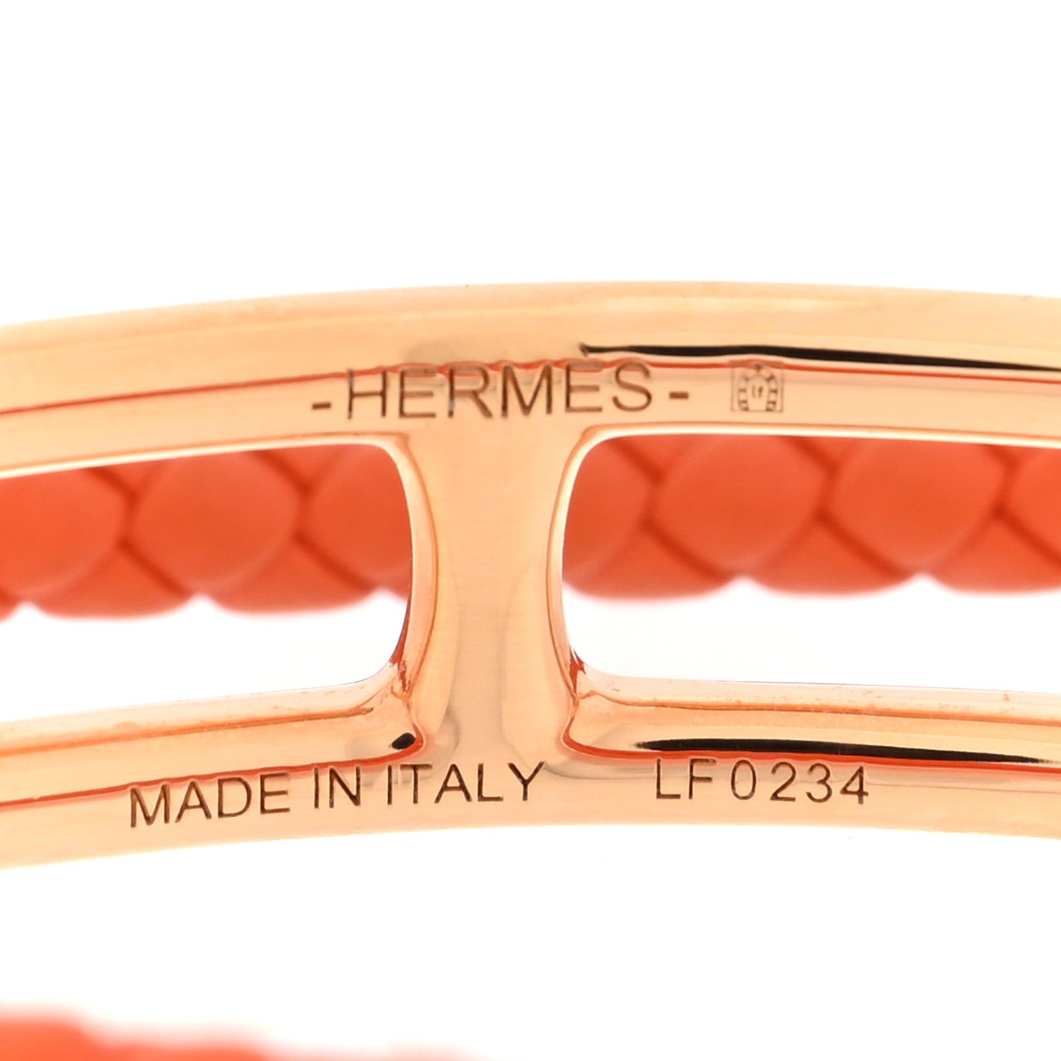 Hermes Swift Roulis Double Tour Bracelet T2 Orange 4 of 5