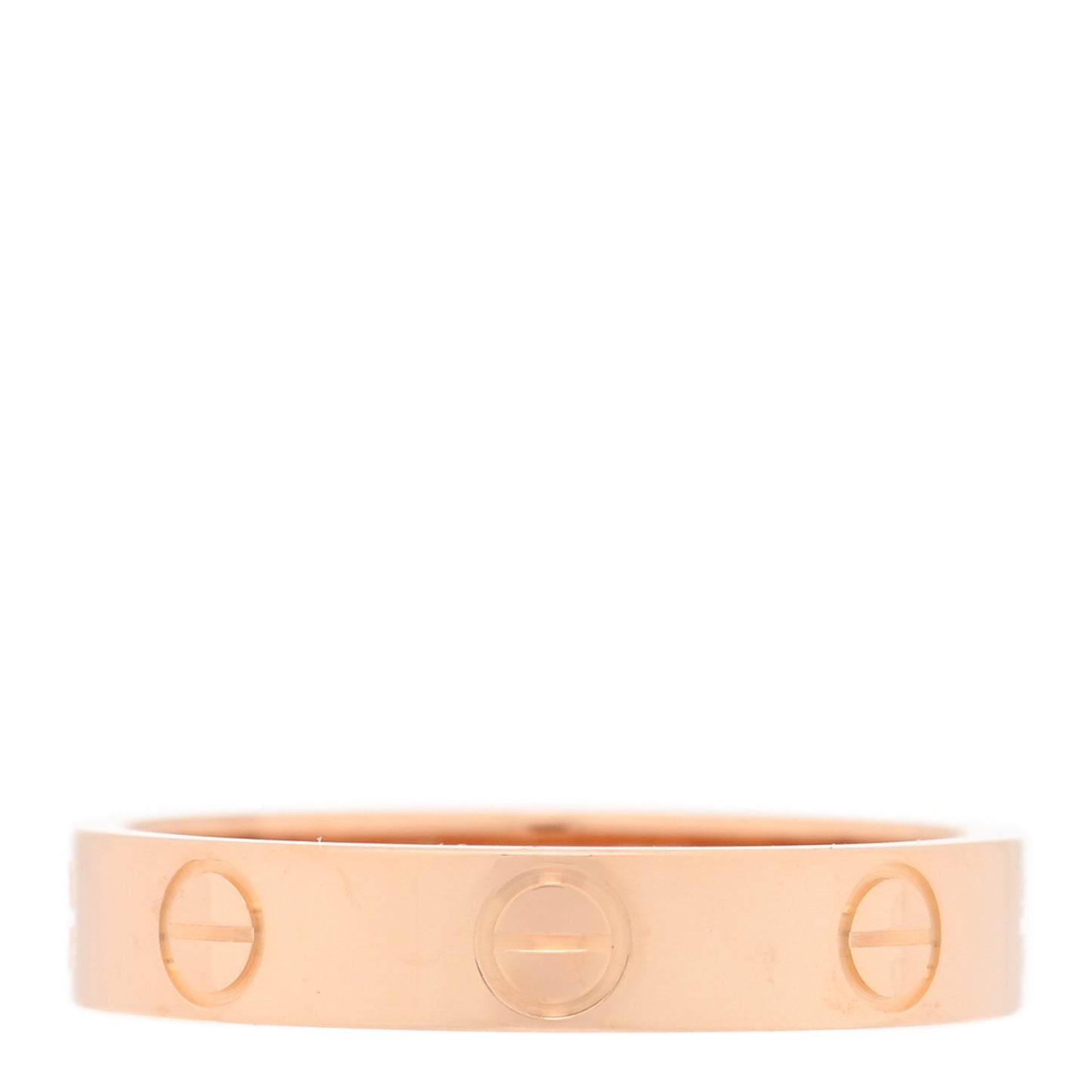 18K Pink Gold 3.5mm LOVE Wedding Band Ring 52 6