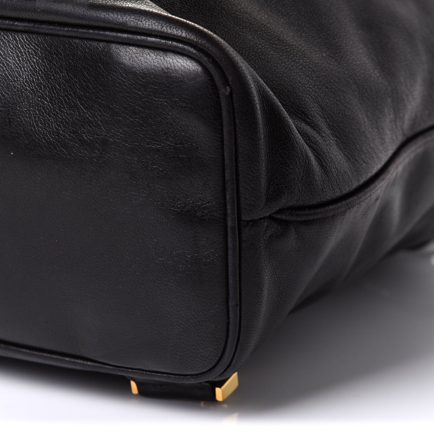 Lambskin CC Drawstring Backpack Black