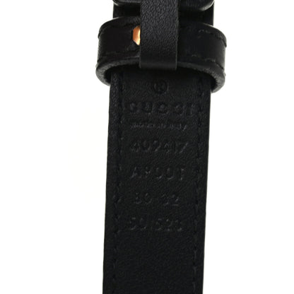 Gucci Calfskin Double G 20mm Belt 80 32 Black 4 of 5