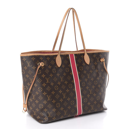 Louis Vuitton Monogram My LV Heritage Neverfull GM Fuchsia White 3 of 10