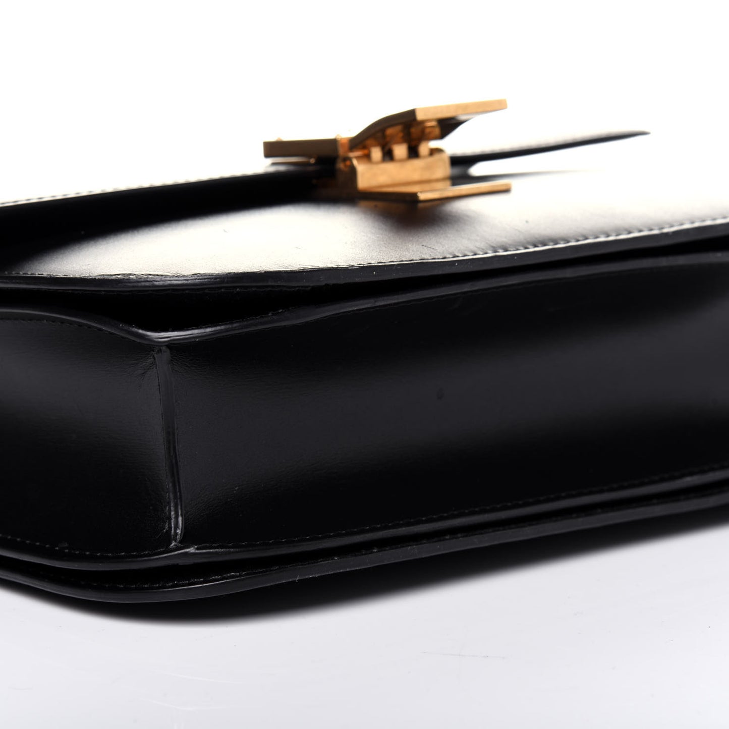 Box Calfskin Medium Classic Box Flap Bag Black