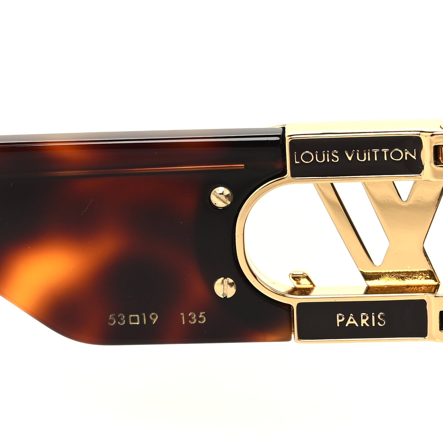 Acetate LV Link Square Sunglasses Z1479W Dark Tortoise