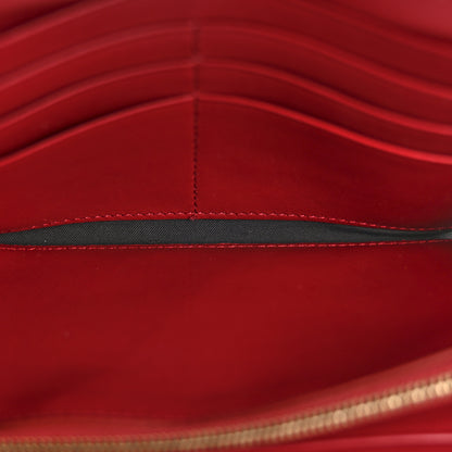 Fendi Vitello Cruise F is Fendi Bi-Color FF 1974 Embossed Continental Envelope Wallet Maya Black Fragola 5 of 7