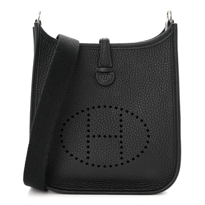 Hermes Taurillon Clemence Evelyne TPM Black 1 of 11