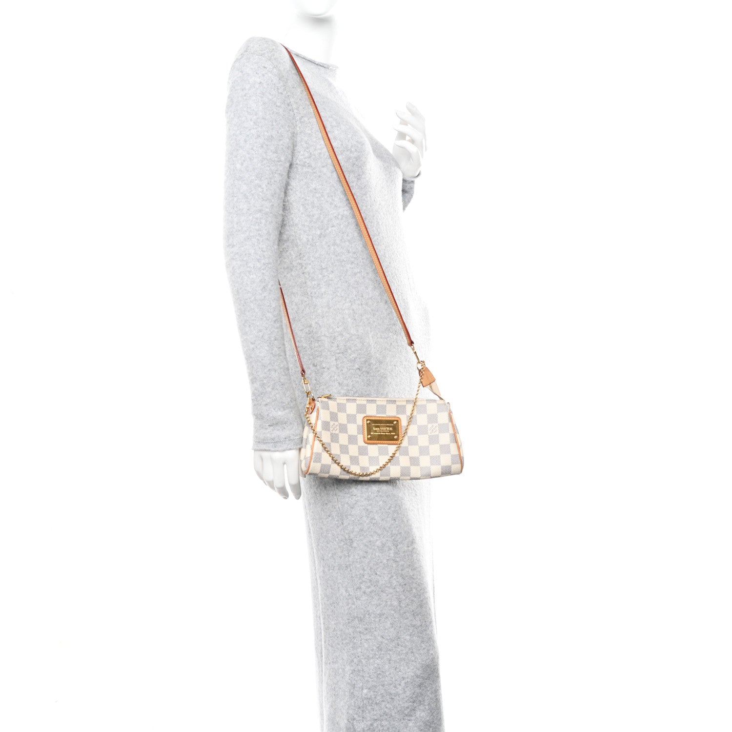 Louis Vuitton Damier Azur Eva Clutch 2 of 15