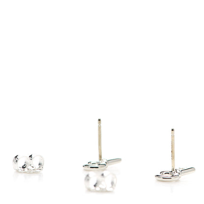 Tiffany Sterling Silver Key Earrings 3 of 4