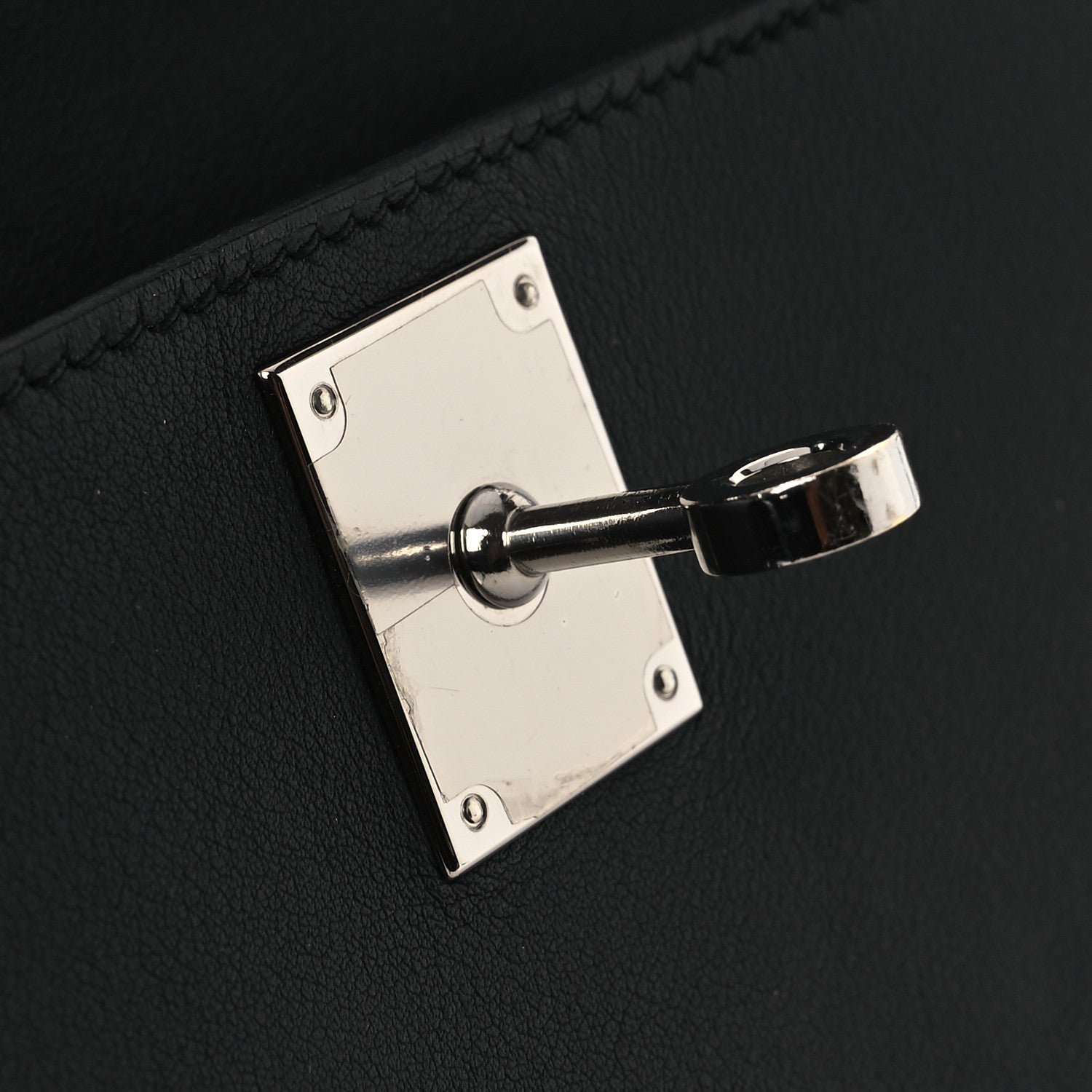 Hermes Swift Kelly Cut Clutch Pochette Black 11 of 13