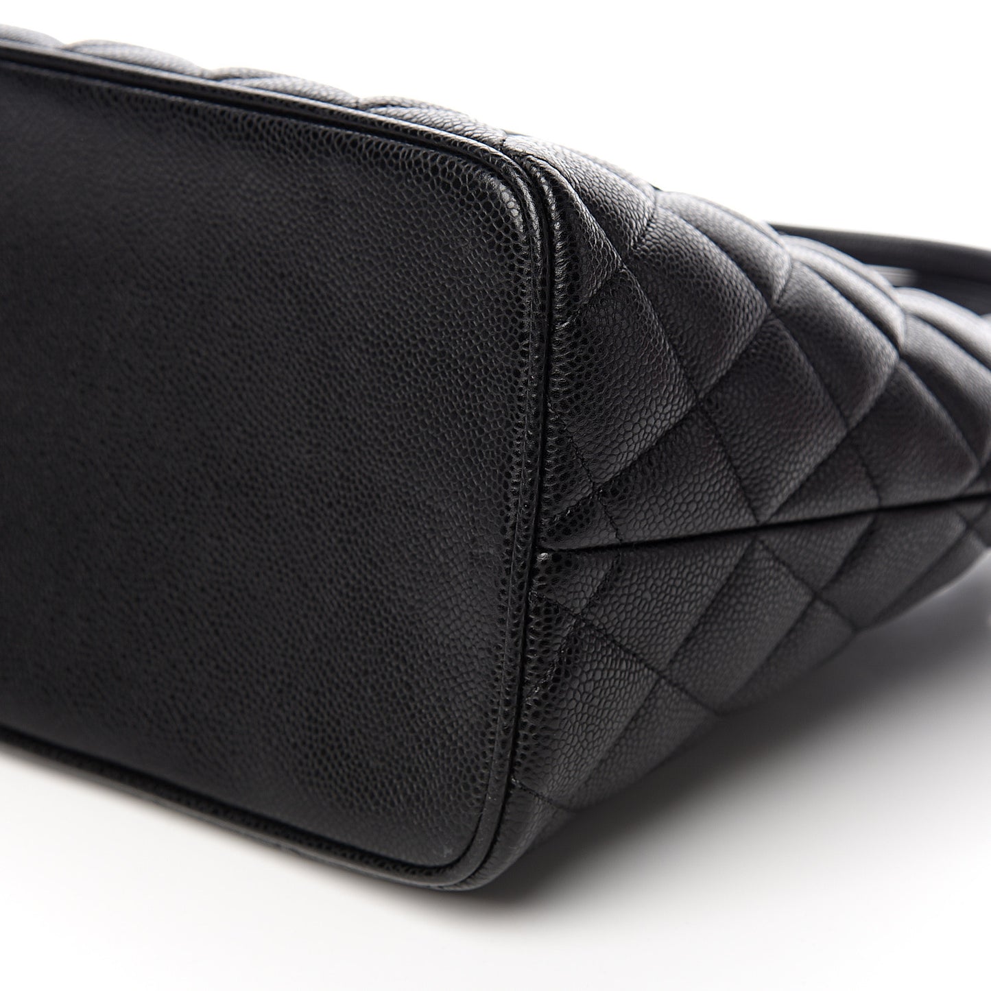 Caviar Quilted Medallion Tote Black