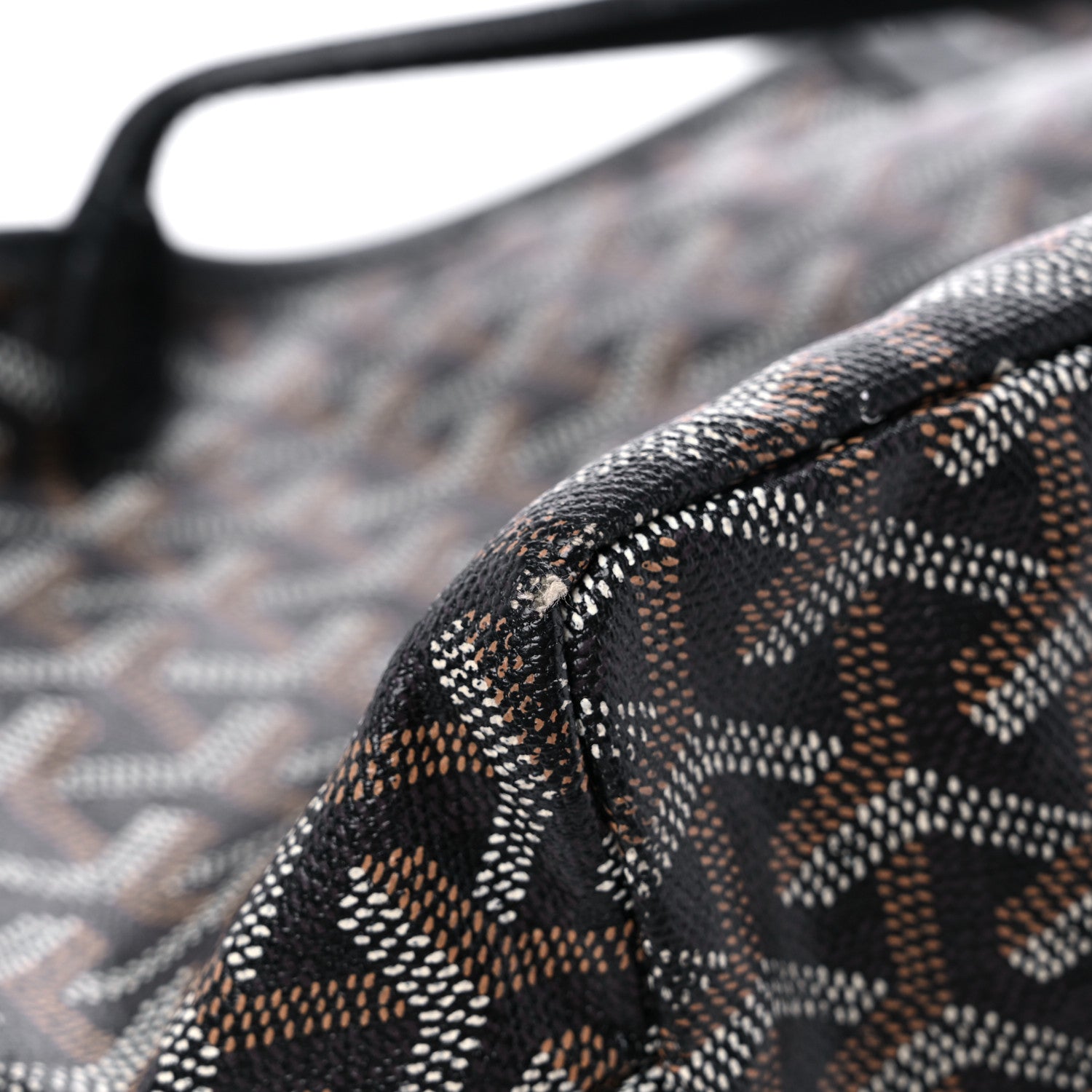 Goyard Goyardine Saint Louis Junior Jr PM Tote Black 10 of 22
