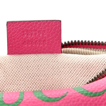 Gucci Grained Calfskin Small Logo Belt Bag Box Pink Green 7 of 10