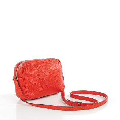 Gucci Pebbled Calfskin Small Soho Disco Bag Sun Orange 3 of 7