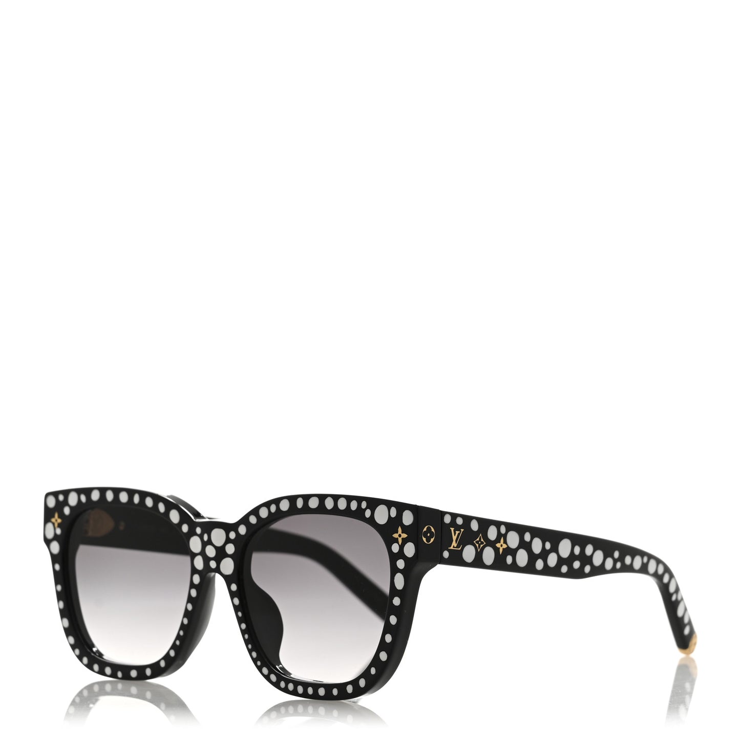 LV X YK Acetate Painted Dots Sunglasses Z1902W Black White