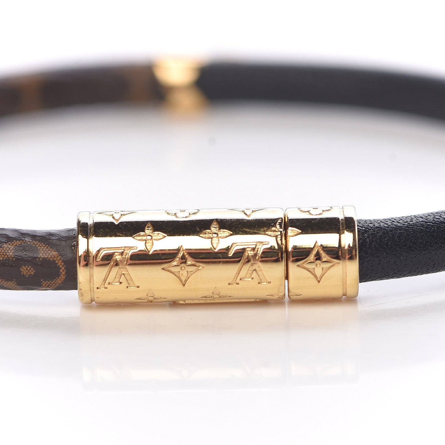 Louis Vuitton Monogram Daily Confidential Bracelet 17 Black 4 of 5