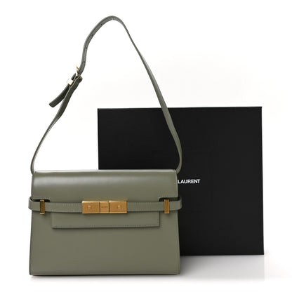 Saint Laurent Smooth Calfskin Small Manhattan Shoulder Bag Light Green 11 of 11