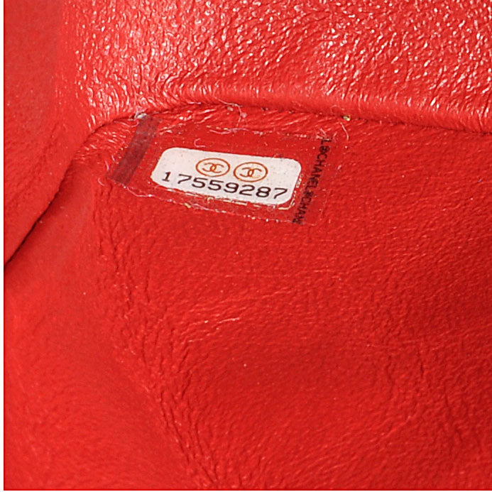 Lambskin Quilted Mini Square Flap Red