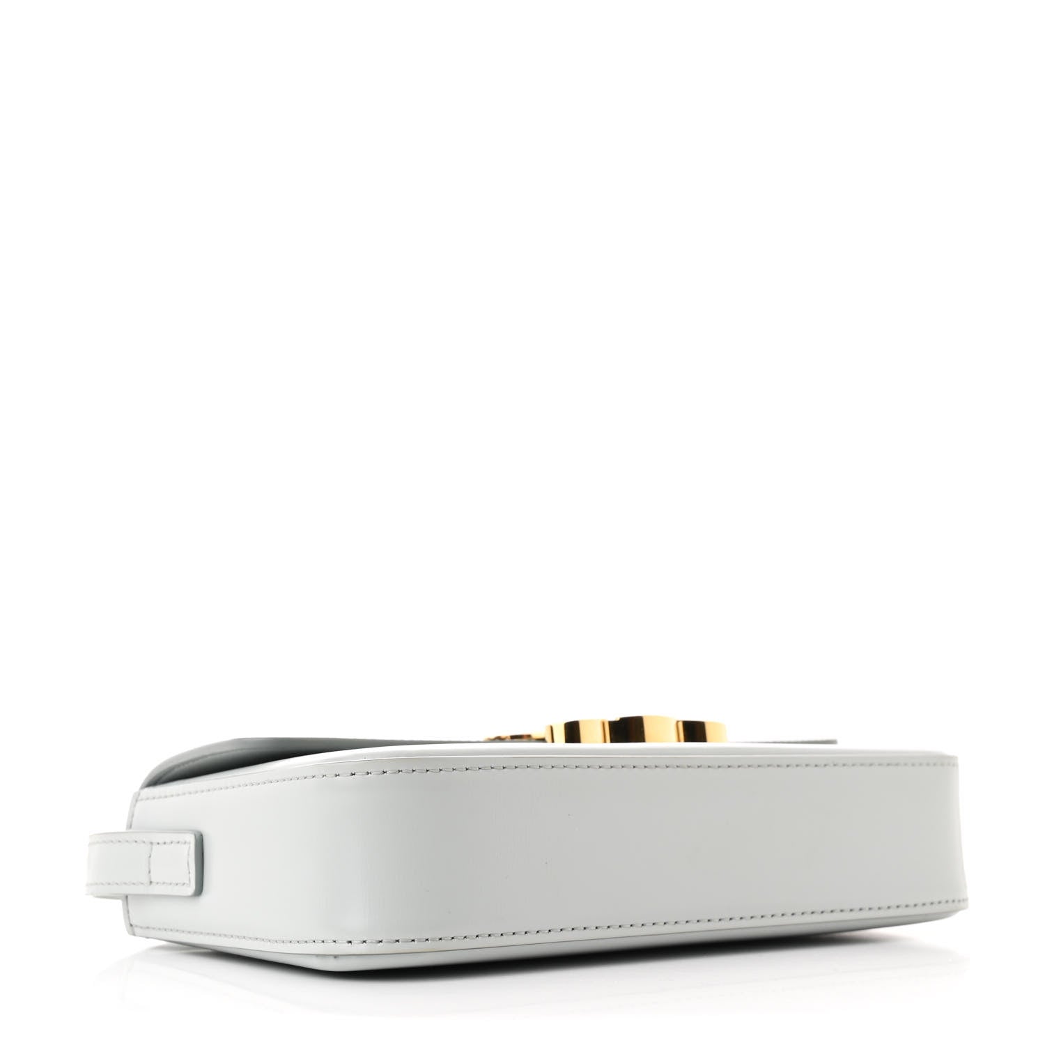 Celine Shiny Calfskin Triomphe Shoulder Bag Soft Blue 4 of 11