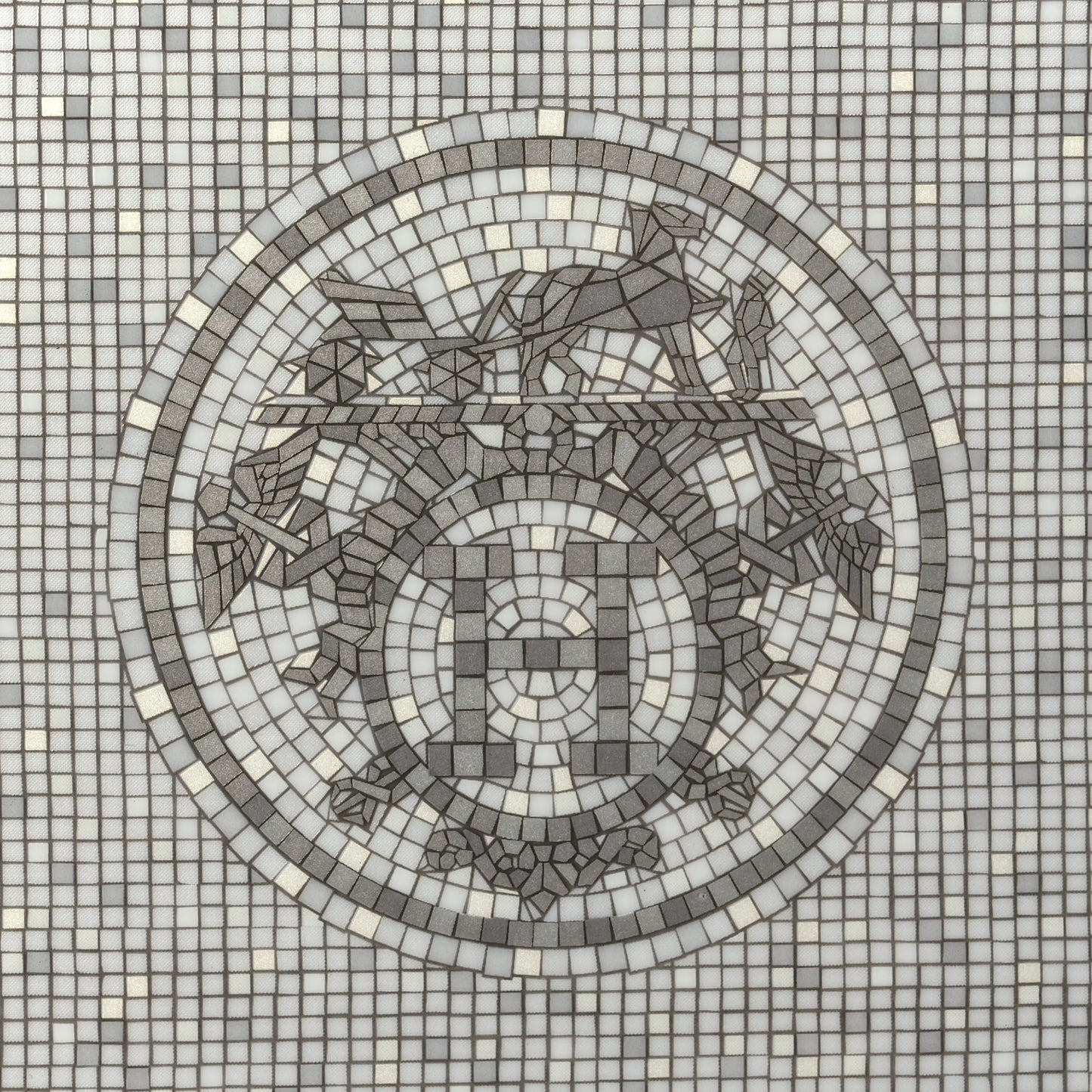 Porcelain Mosaique Au 24 Platine Change Tray