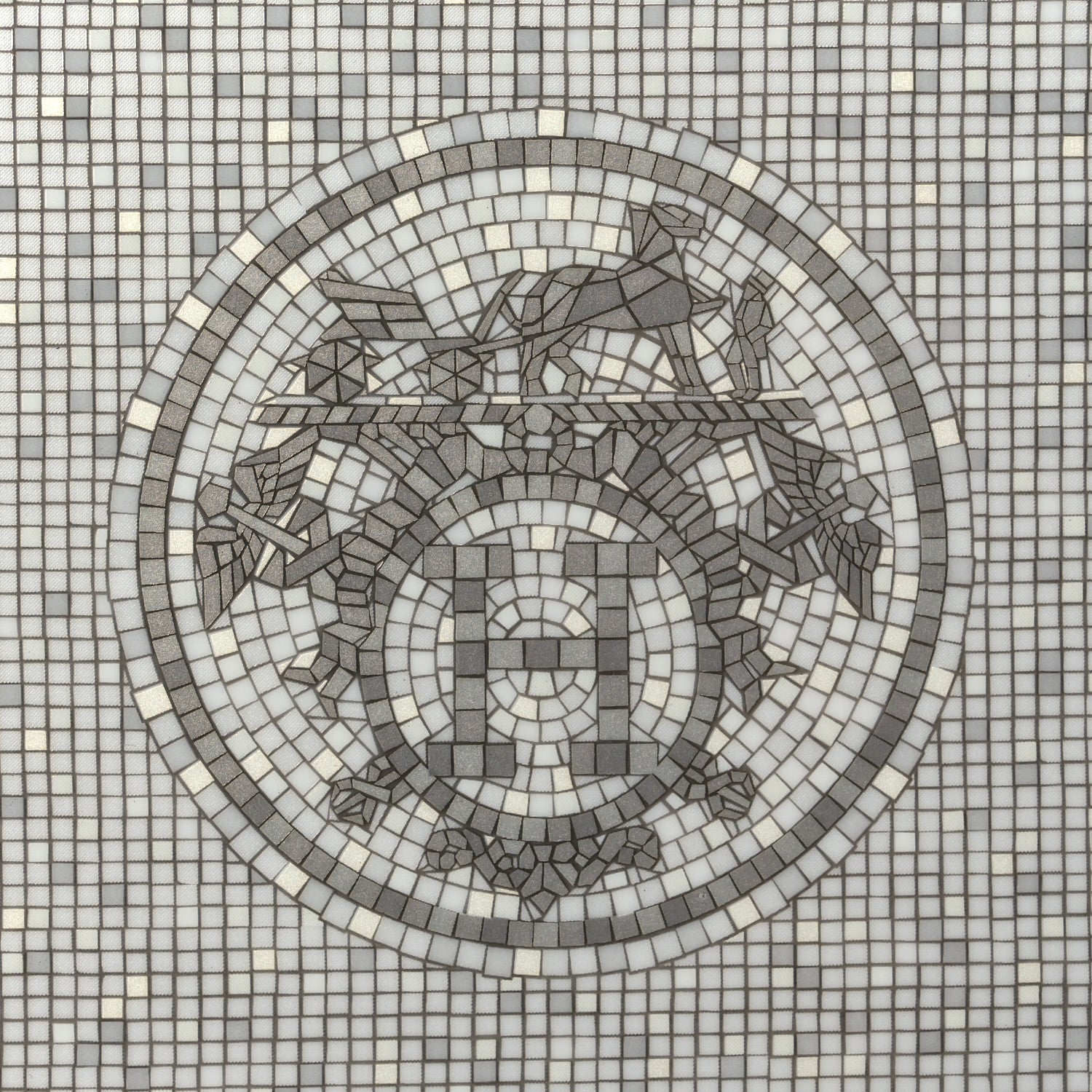 Hermes Porcelain Mosaique Au 24 Platine Change Tray 5 of 7