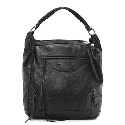 Balenciaga Agneau Classic Hardware Day Hobo Black 1 of 12