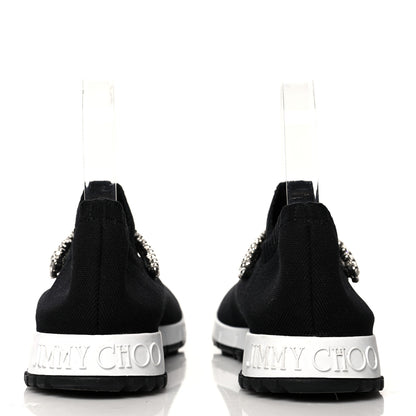 Jimmy Choo Knit Crystal Verona Sneaker 38.5 Black 5 of 7