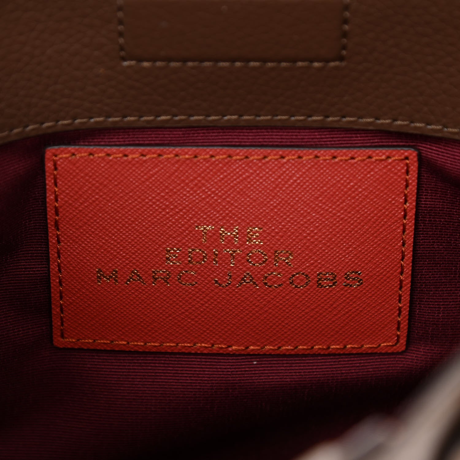 Marc Jacobs Pebbled Calfskin Editor Shopping Tote Brown 6 of 10