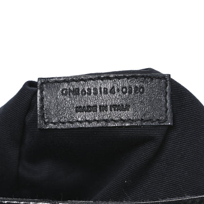 Saint Laurent Crinkled Calfskin Matelasse Monogram Medium Niki Chain Satchel Black 7 of 12