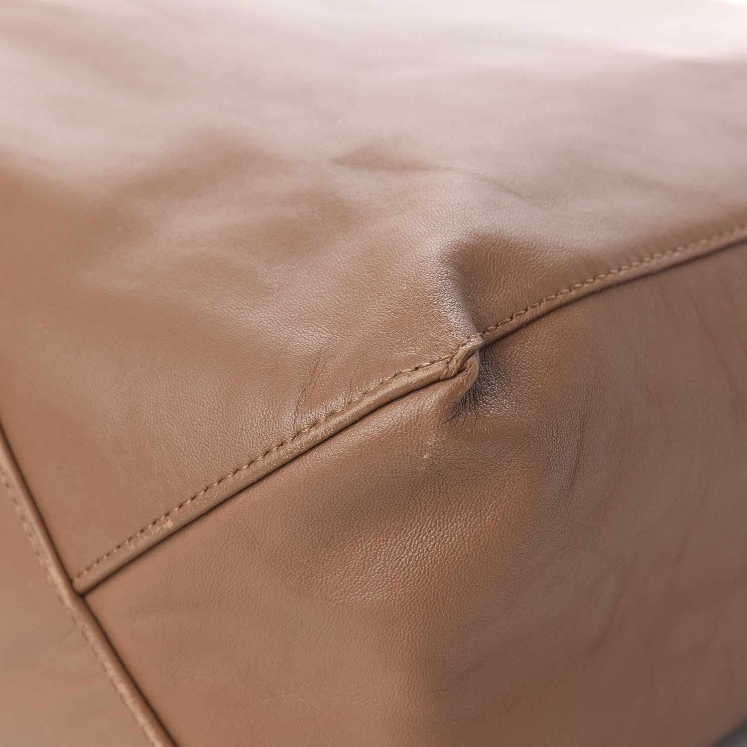 Celine Lambskin Vertical Cabas Beige Brown 18 of 21