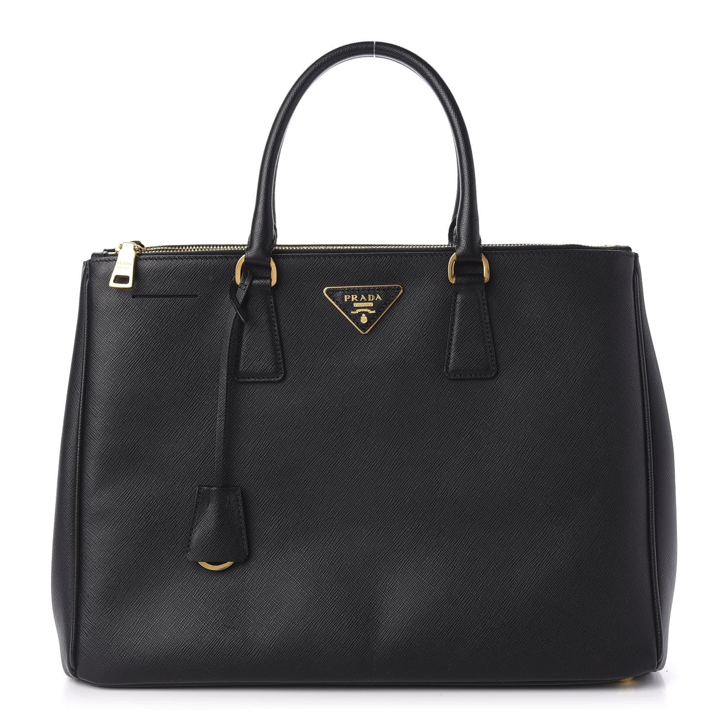 Prada Saffiano Large Galleria Double Zip Tote Black 1 of 11
