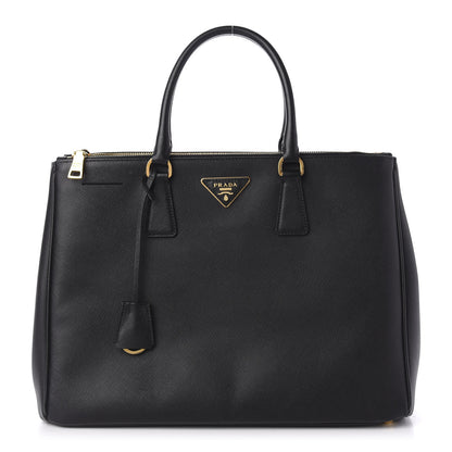 Prada Saffiano Large Galleria Double Zip Tote Black 1 of 11